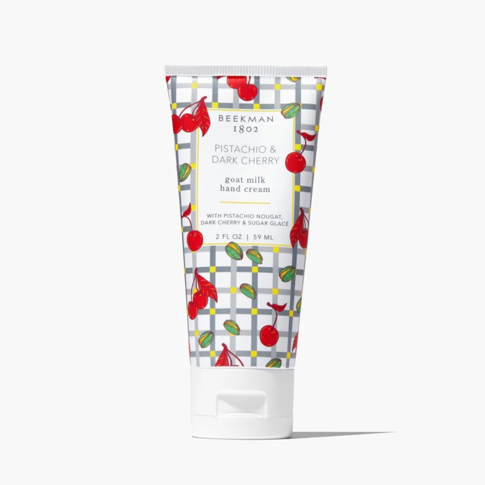 Beekman 1802 Pistachio & Dark Cherry Hand Cream- heals, hydrates, softens, light